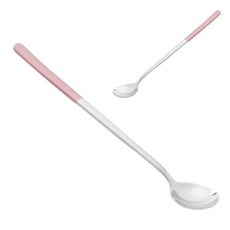DN 롱 티스푼 23.5cm 핑크 긴 머들러 스텐 커피 스틱, 1개