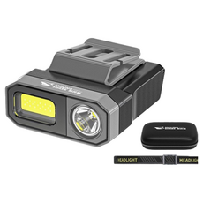 微笑鯊 TD1139 高亮帽夾燈】帽夾燈 夾帽燈 帽沿燈 TD-1139 頭燈 迷你強光帽夾燈 夜釣露營 白紅光, 1個, 【黑灰色】微笑鯊 TD-1139 帽夾燈, 黑灰色