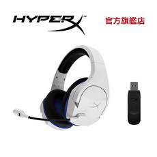 HyperX Cloud Stinger Core 無線電競耳機，支援 PS5 PS4 PC 平台，輕量化設計與降噪麥克風，提供穩定 2.4GHz 無線傳輸體驗