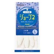 日本製 純白清潔手套 薄型 可重複使用 白色橡膠洗碗手套 (M), 1個