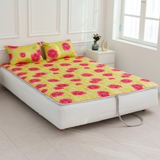 홈홈 국내 제조 순면 방림원단 온수 전기 탄소 전용 매트커버, 마일즈_레드