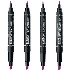 제브라 옵텍스 케어 형광펜 WKCR1 + 사은품(모닝 3색), 4개, 퍼플(PU)