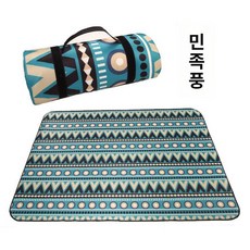 머스코 디자인 방수매트 피크닉 돗자리 캠핑매트 30 NSI, 1개, 에스닉 스타일 300x200cm