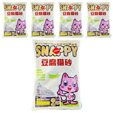 SNAPPY 豌豆纖維豆腐砂，椰殼活性碳, 3kg, 5包