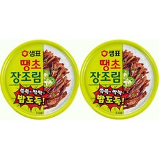 샘표 땡초장조림 90g 캠핑 반찬캔, 2개