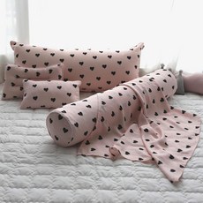 동광 스토리 KC인증 인견 패턴 롱 사각 쿠션 커버 원형 쿠션커버(쿠션솜 별도 구매), 리틀 다이노