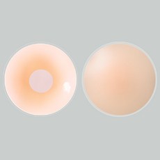【可開票】-2/6/10 件可重複使用矽膠乳頭罩 - 無縫且隱形 適合連衣裙和日常穿著, 1個, 2 個圓形