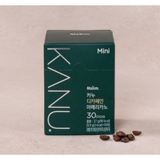 [맥심]카누 디카페인 미니 아메리카노, 27g, 30개입, 1개