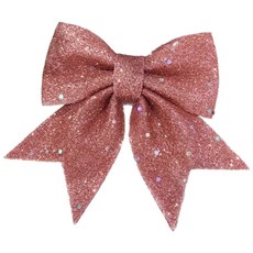 ONEDAY 聖誕拉旗 櫥窗裝飾 掛旗 拉花 吊飾 掛件 聖誕樹 聖誕裝飾 六面旗 櫥窗場景 佈置, 深粉色, 1個