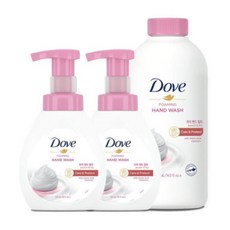 도브 포밍 핸드워시 피치 본품 240ml 2개 + 리필, 1L, 1개, 1개입