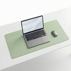 고즈넉 가죽 데스크 매트 마우스 책상 장패드 테이블 논슬립 와이드 방수, 말차그린, 800x400, 1개, 말차그린 M