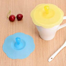 [홍일도모공]실리콘 컵뚜껑 머그잔덮개 물컵뚜껑, 1개, 랜덤