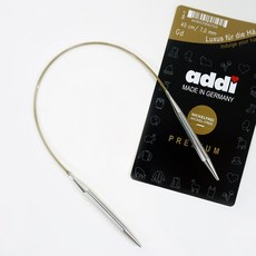 줄바늘 40cm/아디/손뜨개/뜨개질/프랜즈얀, 5.0mm, 1개