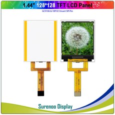 1.44" 인치 128128 직렬 SPI TFT LCD 모듈 디스플레이 스크린 패널 LCM 내장 ST7735 GC9106 드라이버, 1개