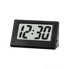 자동차 시계 미니 무선 액세서리 야광 차량용 디지털 무광블랙