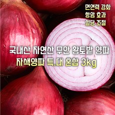 [산지직송] 국내산 자연산 A등급 단단한 무안 햇 자색 적양파 재철채소 선물용 가정용, 1박스, A등급 단단한 무안 햇자색.적양파 특.대.혼합 3kg