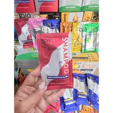 Bio Srichmart 洗髮精 護髮乳 Keratin & D-Panthenol, 3個, 30ml