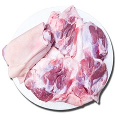 [미트애/'미트KG]돼지 미박사태 족발 수육용 껍데기 있음(뼈 제거 발가락없음), 2개, 1kg