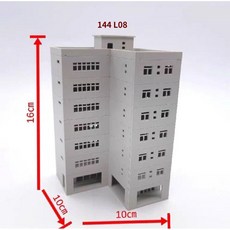 건물 미니어쳐 모델 건축 조립 디오라마 학교 과제 프라모델, R. 1/144, 1개
