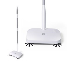 馬上淨 手持無線電動掃地機，輕巧無線，滾刷清潔，腳踩開關，一鍵倒塵, 白色, T8CT671113C1