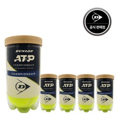 던롭 챔피언십 ATP 시합 테니스공 2p, 옐로우, 5세트