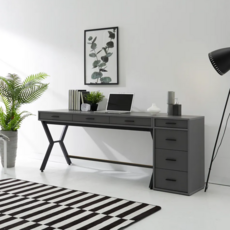 퍼플뉴퍼니처 학생 긴 책상+서랍장 1800, 그레이