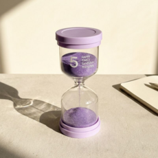 모선홈 파스텔 모래시계 집중력 타이머 3분, 퍼플