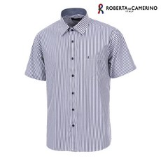 로베르따[nc부천점]남성용 여름 폴리면혼방소재 런던스트라이프 셔츠 반소매 일반핏 NCRL 2-306-9 2