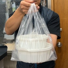 [국내생산] 배달봉투 포장 비닐 봉지 부드러운재질 pe투명, 1세트, 15L