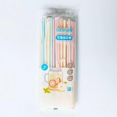 Soton雙童 可彎曲吸管 50支裝, 1個, 食品級-可彎曲吸管/2500支