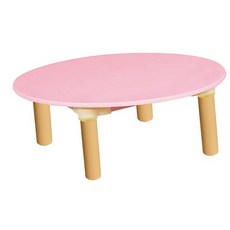 영아 책상 노랑 둥근 240mm 유아용책상