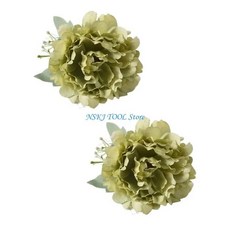 커튼 홀더 장식 인공 꽃 클립, 1개, 3. Green