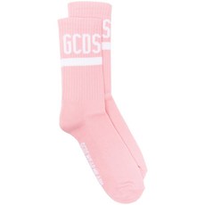 GCDS 인타르시아 로고 크루 양말