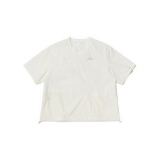 여성 온더락 우븐 포켓 브이넥 티셔츠_DWM24215 바람막이 등산화 반팔티 바지 운동화