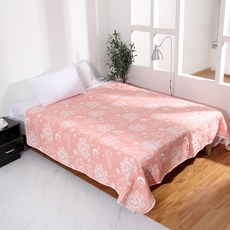 거즈 수건 이불 10 층 거즈 수건 이불 침대 시트 사계절 2 인 2 * 2.3 미터 거즈 이불, 핑크, 1개