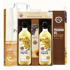 명절 설날 추석 백설 카놀라유 x 2p 식용유 선물세트, 백설카놀라유2p세트