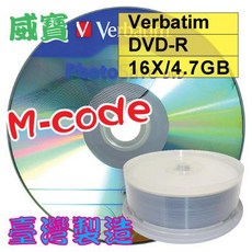 Verbatim Photo Save DVD-R 16X 4.7G 空白光碟片 燒錄片 (25片裝), 25片(布丁裝)