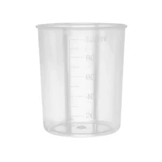 100ml 플라스틱 졸업 된 측정 컵 액체 컨테이너 에폭시 수 지 실리콘 투명 혼합 DIY 쥬얼리 만들기 도구, 01 1Pcs, 1개