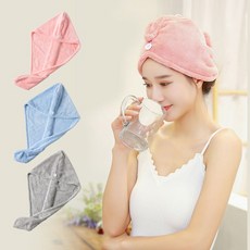 니즈웰 순삭뽀송 바쁠때 좋은 드라이 헤어타올 3개세트, 혼합색상 3p