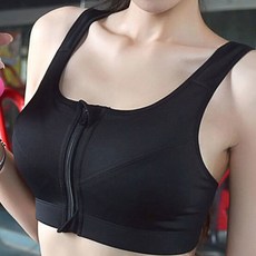 여성 앞지퍼 스포츠브라 S~5XL 하이서포트 요가 필라테스 피트니스 탑브라 브라탑 빅사이즈 여자 운동브라