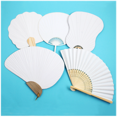 전통 한지 종이 부채 꾸미기, 1개, 합죽선