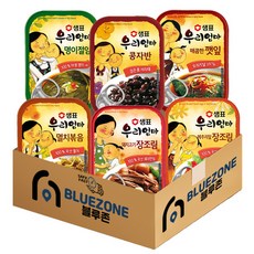 샘표 우리엄마 반찬 통조림 실속 6종 (돼지고기장조림+메추리알장조림+명이절임+깻잎매콤한맛+콩자반+멸치조림), 4세트