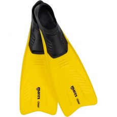 마레즈 성인용 유니섹스 클리퍼 풀 풋 스노클 핀 내구성 있고 유연한 플립퍼 스노클링 다이빙 수영용 410344, 노란색