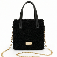 영상제공 샤샤벨 네트 공예 뽀글이 가방 만들기 diy 재료 세트, 블랙, 1개