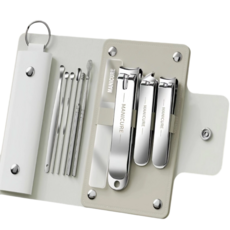 손톱깎이 풀세트 네일아트 도구 손톱깎이 세트, 1세트, 실버크렉