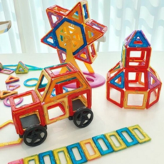 자석조각블럭 창의력 상상력 교구 조립식 아동장난감, 자석블럭(기본)