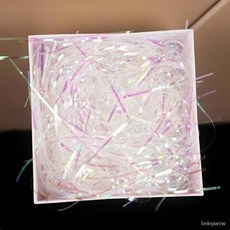 영롱한 오로라 무지개빛 선물상자 포장용 충전재 반짝이 DIY 파티 꾸미기 고급 완충재, 1개, 포장제 055220DC