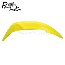 스즈키 DR650SE DRZ 85 125 200 옐로우 프론트 스플래시 펜더 범용 호환 모토크로스 슈퍼모토 머드가드