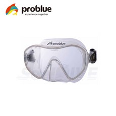 PROBLUE MS-A148 全透明無框面鏡 低容積 潛水面鏡 自由潛水面鏡