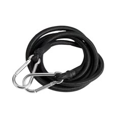 多功能彈力繩綁帶，高彈力繩索，自行車固定/戶外露營/居家整理, 黑色, 1個